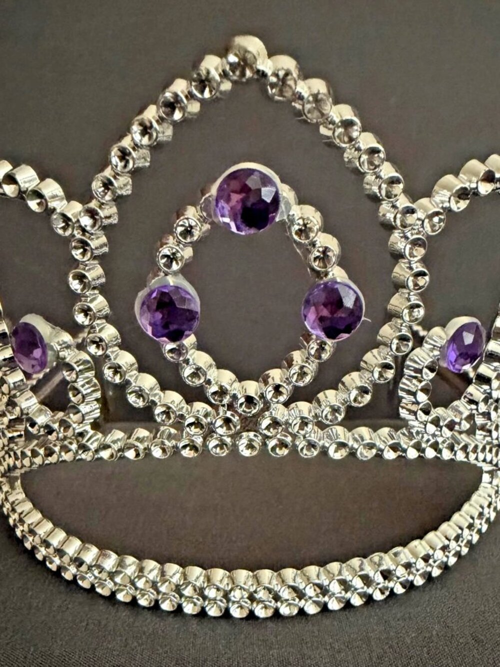 ✨ Purple & Silver Princess Tiara Crown – New 👑